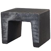 U-Steen 40x50x40 cm zwart