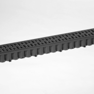 ACO Hexaline 2.0 gootelement + kunststof sleufrooster zwart 100 cm