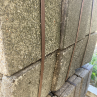 Betontegel 30x30x4,5 cm grijs gebruikt