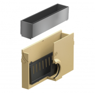 Euroline goot +LEDline RVS +vuilv. 50cm
