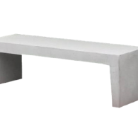 Tuinbank 45x45x220cm grijs en zwart