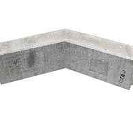 Opsluitband hoekstuk 10x20x40 cm 135' grijs