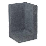Betonnen L-hoekelement 40x40x60 zwart