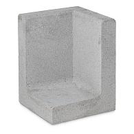 Betonnen L-hoekelement 30x30x50 grijs