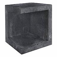 Betonnen U-hoekelement 40x40x50 zwart