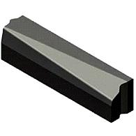 Trottoirband 18/20x25-5/20x20 verloop rechts zwart visbek