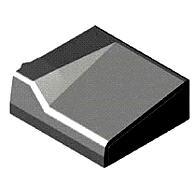 Inritblok 13/15 18x45x50 links zwart visbek