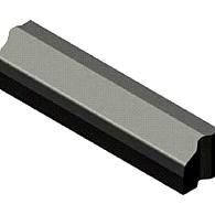 Geleideband 5/20x25x100 cm recht zwart visbek