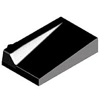 Invalide-inritblok 13/15 17/8X75X50 links zwart visbek