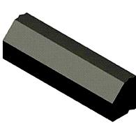 RWS Band 11,5/22,5x25x100 recht zwart visbek