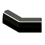 Trottoirband 13/15x25 cm hoek 135 graden uitwendig zwart visbek