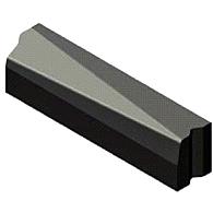 Trottoirband 13/15x25-5/20x20 verloop links zwart visbek