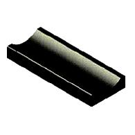 Molgoot 30x12x100 zwart uitholling 3 cm