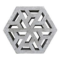 Schellevis oud hollandse eco-tegel 37,5x37,5x7 cm grijs