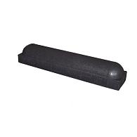 Stootband 2x rond 20x17x95 cm zwart
