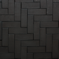 Gebakken Dikformaat Zwart Antraciet - Zwart Ongetrommeld