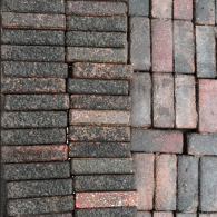 Gebruikte betonnen waalformaten rood/zwart