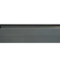 Bloembak poedercoat antraciet 300x120x28