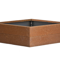 Bloembak corten 180x180x28