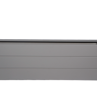 Bloembak poedercoat taupe 300x30x42