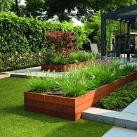 Bloembak corten 120x60x70