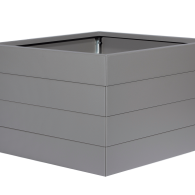 Bloembak poedercoat taupe 270x270x56