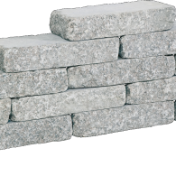 Graniwall grey rockface 40x16x8cm