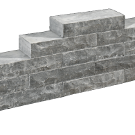 Slimwall blue moon rockface 40x16x8 cm. 2 ruwe zijdes. rest gezaagd