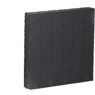 Palissadeband vierkant zwart 8x50x50cm
