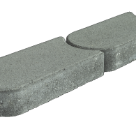 Kantsteen graskant antraciet 33x16x4,5cm