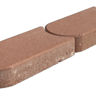 Kantsteen graskant rood 33x16x4,5cm