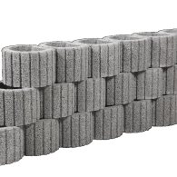 Cirkelflor mini grijs 30x20x20cm