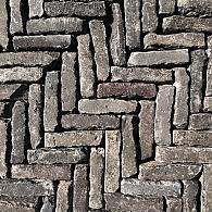 Oud gebakken waalformaten bruin paars (op pallets)