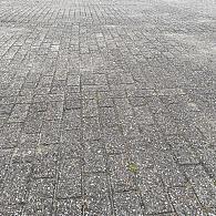 Gebruikte betonklinkers, 8 cm grijs/zwart, type Papendal Arnhem (op pallets)