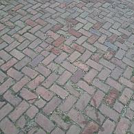 Oude gebakken keiformaten Miste (op pallets)