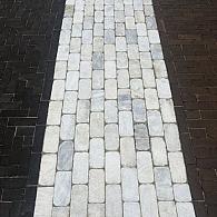 Gebruikte marmeren straatstenen, 20x10x5 cm (op pallets)