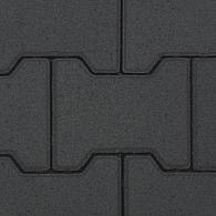 H-Profiel 8 cm zwart (mini-facet, met deklaag) 36 st. per laag