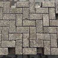 Gebruikte betonklinkers, 22x11x7 cm paars, type Lobith, (op pallets)