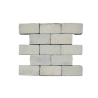 Oude gebakken keiformaten Brons hoog 8cm (op pallets)