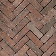 Gebruikte dikformaat 80 Novoton bruin rood bezand getrommeld (op pallets)