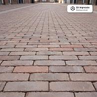 Gebakken Waalformaat Kastanje Bruin - Zwart Getrommeld