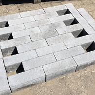 GDF 24x8x8 cm grijs (zonder facet, met deklaag)