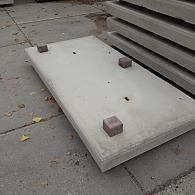 Betonplaat 200x100x14 cm grijs enkel net glad zonder hoeklijn