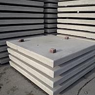 Betonplaat 200x200x14 cm grijs dubbel net geborsteld zonder hoeklijn