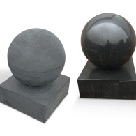 anti-inbraak element 40x40x20+bol 40 zwart gecoat