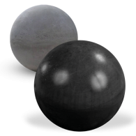 Bol voor paalmuts diam. 12 cm antraciet