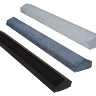 Muurafdekband 37x100 cm zwart gecoat