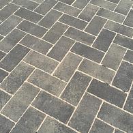 BSS 20x10x8 cm grijs/zwart genuanceerd (mini-facet, met deklaag)