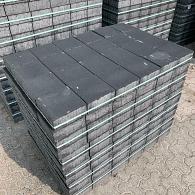 DBS 20x20x8 cm zwart (mini-facet, met deklaag)