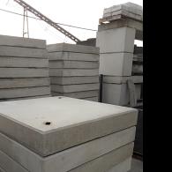Betonplaat 100x100x14 cm grijs enkel net glad zonder hoeklijn